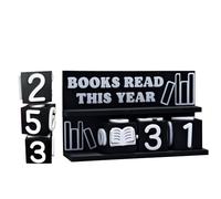 Books Read This Year Tracker, 3D Printed Book Counter for Reading Goal Display, Book Counter Sign Up to 999 Books, Reading Challenge Gift for Readers, Teachers, Writers, and Library Lovers