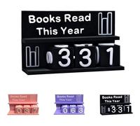 Books Read This Year Tracker, 3D Printed Book Counter for Reading Goal Display, Books Read This Year Sign, Reading Challenge Decor for Readers