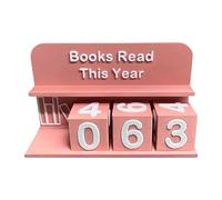Books Read This Year Tracker, Book Counter Sign for Reading Goal Display, Track Up to 999 Books, Modern Reading Counter, Bookshelf Decoration, Readings Challenge Gift for Library Lovers