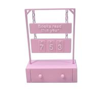 Books Read This Year Tracker, Displays Reading Progress, 10x5x13.75cm, 2026 Book Counter, Reading Goal Display and Storage Box, Encourages literacy, for Home Library, Classroom