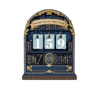 Books Read This Year Tracker | Wooden Bookish Track Shelf Ornament | Bookworm Shelf Decor, For Readers, Teachers, Writers, And Library Lovers