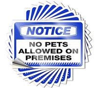 Books Sticker Durable Bumper | Notice No Pets Allowed On Premises Custom Self Adhesive Sticker for Coffee DIY(12X18CM)