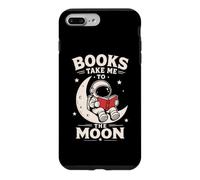 Books Take Me To The Moon Astronaut Reading Space Lover Case for iPhone 7 Plus/8 Plus