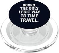 Books The Only Legit Time Travel Bookworm Reader Gift PopSockets PopGrip for MagSafe