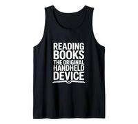 Books The Original Handheld Device Funny Saying Tank Top