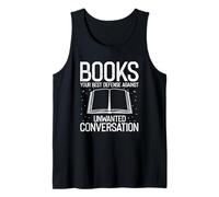 Books: The Ultimate Shield Against Small Talk Silence Tank Top