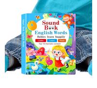 Books with Sound, Interactive Reading Toys, Electronic Speech Development Game, Encourages Reading Skills, Educational Sensory Book for Kids, Early Learning Fun, 10.24 x 7.87 inches