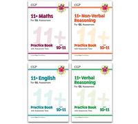 BOOKS4PEOPLE 11+ Gl Ages 10-11 Practice Book & Assessment Tests 4 Books Set: English, Maths, Verbal And Non-Verbal Reasoning