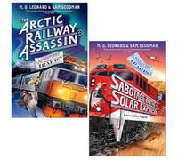 BOOKS4PEOPLE Adventures On Trains 2 Books Collection Set By M.g. Leonard, Sam Sedgman (Sabotage On The Solar Express, The Arctic Railway Assass
