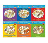 BOOKS4PEOPLE Aesop's Fables Easy Readers Collection 6 Books Set By Val Biro (The Fox And The Stork, The Monkey And The Fishermen, Boy Who