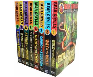 BOOKS4PEOPLE Bear Grylls Mission Survival Collection 8 Books Set Claws Of The Crocodile, Sands Of The Scorpion, Gold Of The Gods, Way Of The Wo