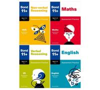 BOOKS4PEOPLE Bond 11+ Maths English Verbal Non-Verbal Reasoning Assessment Practice 5-6 Years 4 Books Set (Bond Assessment Papers)