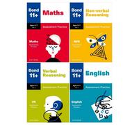 BOOKS4PEOPLE Bond 11+ Maths English Verbal Reasoning Non-Verbal Reasoning Assessment Papers 4 Books Set - Age 6-7