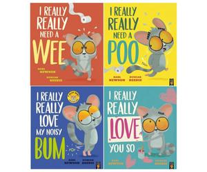 BOOKS4PEOPLE Bush Baby Adventures 4 Books Set By Karl Newson, Duncan Beedie (I Really Really Need A Wee, Need A , Love My Noisy Bum, Love You
