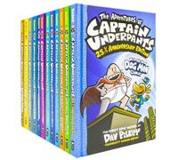 BOOKS4PEOPLE Captain Underpants Series 12 Books Collection Set By Dav Pilkey (Books 1-12) - Hardcover