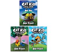 BOOKS4PEOPLE Cat Kid Comic Club Collection 3 Books By Dav Pilkey (Cat Kid Comic Club, On Purpose, Perspective)