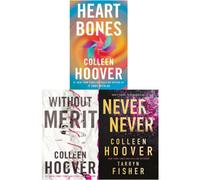 BOOKS4PEOPLE Colleen Hoover Collection 3 Books Set (Never Never, Heart Bones, Without Merit)