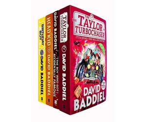 BOOKS4PEOPLE David Baddiel 4 Book Collection Set (Birthday Boy, Taylor Turbochaser, Accidentally Famous, Head Kid)