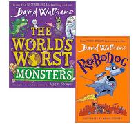 BOOKS4PEOPLE David Walliams Collection 2 Books Set (The World's Worst Monsters And Robodog)