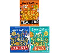 BOOKS4PEOPLE David Walliams Collection 3 Books Set (The Worlds Worst Teachers, The Worlds Worst Parents, The Worlds Worst Pets)
