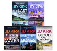 BOOKS4PEOPLE Dci Logan Crime Thrillers Books 1-5 Collection Set By Jd Kirk (A Litter Of Bones, Thicker Than Water, The Killing Code, Blood And