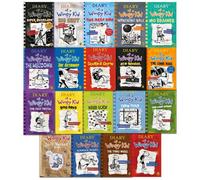 BOOKS4PEOPLE Diary Of A Wimpy Kid Collection 19 Books Set No Brainer, Diper Oeverloede, Big Shot, The Deep End, Wrecking Ball