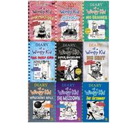 BOOKS4PEOPLE Diary Of A Wimpy Kid Collection 9 Books Set - Partypooper, Hot Mess, No Brainer, Diper Overlode, Big Shot, The Deep End, Wrecking