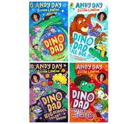 BOOKS4PEOPLE Dino Dad Series 4 Books Collection Set By Andy Day (Dino Dad, Ice Age, Big School Talent Show And Mystery Of The Missing Egg)