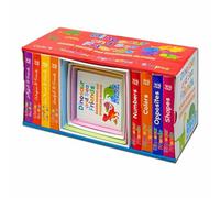 BOOKS4PEOPLE Dinosaur And Sea Friends Early Learning 8 Board Books And 5 Stacking Blocks