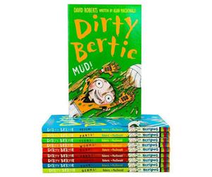 BOOKS4PEOPLE Dirty Bertie - Series 1 - David Roberts 10 Books Collection Set Fangs Fetch Germs Mud Bogeys Yuck ..