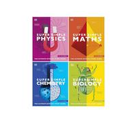 BOOKS4PEOPLE Dk Super Simple Study Guide 4 Books Collection Set (Super Simple Maths, Chemistry, Physics & Biology)