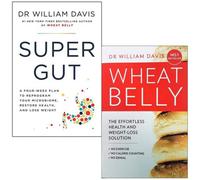 BOOKS4PEOPLE Dr William Davis Collection 2 Books Set (Super Gut, Wheat Belly)