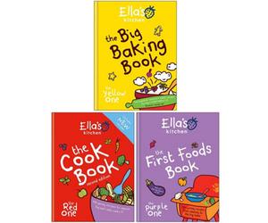 BOOKS4PEOPLE Ella's Kitchen Collection 3 Books Set (The First Foods Book, The Big Baking Book, The Cookbook: The Red One)