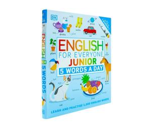 BOOKS4PEOPLE English For Everyone Junior 5 Words A Day: Learn And Practise 1,000 English Words, Dk Book