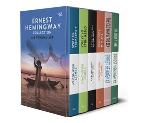BOOKS4PEOPLE Ernest Hemingway Collection 6 Book Set (For Whom The Bell Tolls, A Farewell To Arms, Green Hills Of Africa, The Old & The Sea, In