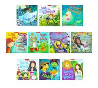 BOOKS4PEOPLE Fairy Tales Little Adventure 10 Books Collection Set (Aladdin, Beauty And The Beast, Cinderella, Jack And The Beanstalk, The Littl