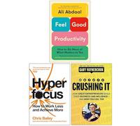 BOOKS4PEOPLE Feel-Good Productivity, Hyperfocus And Crushing It 3 Books Collection Set