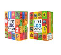 BOOKS4PEOPLE First 100 Series 6 Books Children Collection Box Set (First 100 Animals, First 100 Words, Numbers Colours Shapes, First Farm Words
