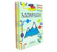 BOOKS4PEOPLE Flowchart Explorers Earth Science Stem 6 Geography Science Books Set (Landforms, Natural Resources, Pollution, Rock Cycle, Water C