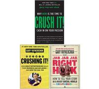 BOOKS4PEOPLE Gary Vaynerchuk Collection 3 Books Set (Crush It, Hardcover Crushing It, Hardcover Jab Jab Jab Right Hook)
