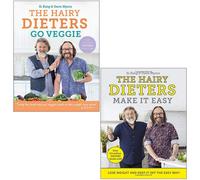 BOOKS4PEOPLE Hairy Bikers 2 Books Collection Set (The Hairy Dieters Go Veggie, The Hairy Dieters Make It Easy)
