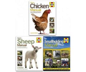 BOOKS4PEOPLE Haynes Farming Manual 3 Books Collection Set Smallholding Manual Sheep Manual Chicken Manual