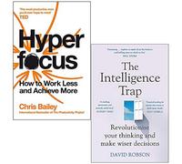 BOOKS4PEOPLE Hyperfocus & The Intelligence Trap 2 Book Set By Chris Bailey And David Robson