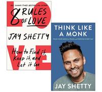 BOOKS4PEOPLE Jay Shetty 2 Books Collection Set (8 Rules Of Love & Think Like A Monk)