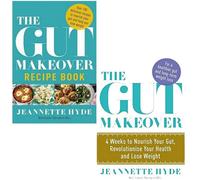 BOOKS4PEOPLE Jeannette Hyde Gut Makeover Collection 2 Books Set - Recipe Book, 4 Weeks To Nourish Your Gut, Revolutionise Your Health And Lose