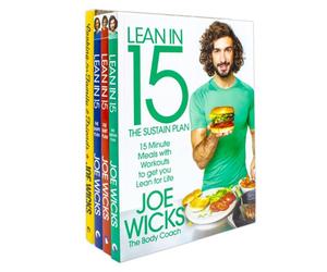 BOOKS4PEOPLE Joe Wicks Lean In 15 Collection 4 Books Set Shift Plan Sustain Plan Shape Plan Cooking For Family ..
