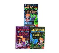 BOOKS4PEOPLE Kit The Wizard The Dragon In The Library Series 3 Books Collection Set By Louie Stowell