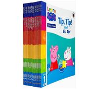 BOOKS4PEOPLE Learn With Peppa Phonics Level 1 & 2 Collection 20 Books Set By Peppa Pig (Tip Tip And Sit Sip, Sad And Tip A Pan, Got It And