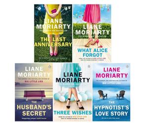 BOOKS4PEOPLE Liane Moriarty Collection 5 Books Set (Three Wishes, What Alice Forgot, The Husbands Secret, The Last Anniversary, The Hypnotist's