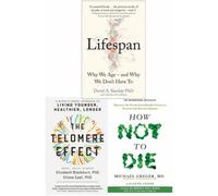 BOOKS4PEOPLE Lifespan, The Telomere Effect & How Not To Die Collection 3 Books Set